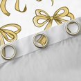 thumbnail image 4 of Manfei Kawaii Princess Bow Curtains Pack of 2 (42x84 Each), Cartoon Yellow Bow-tie Curtains Blackout, Fairy Tale Ribbon Style Bedroom Curtains, Window Curtains Bedroom Decor, 4 of 6