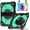 Green, variant on REQO Case for iPad A19 12th/A16 11th(2026/2025) Shockproof Case Heavy Duty Hybrid Cover Rotatable Stand, Detachable Strap & Built-in Pencil Holder, Anti-Scratch Silicone PC Armor