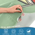 thumbnail image 5 of Yayeee Kitchen Curtains Tier Set of 2 Light Filtering 57"x36" Over Sink Window Panels, Lemon Juice, 5 of 7