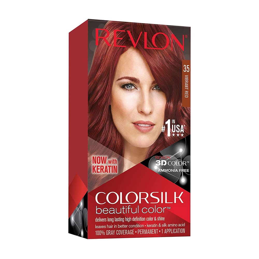 Revlon Colorsilk Hair Color, 35 Vibrant Red