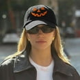 thumbnail image 4 of Unisex Autumn Halloween Pumpkin Face Baseball Hat,Jack-o lantern Pumpkin M8, 4 of 7