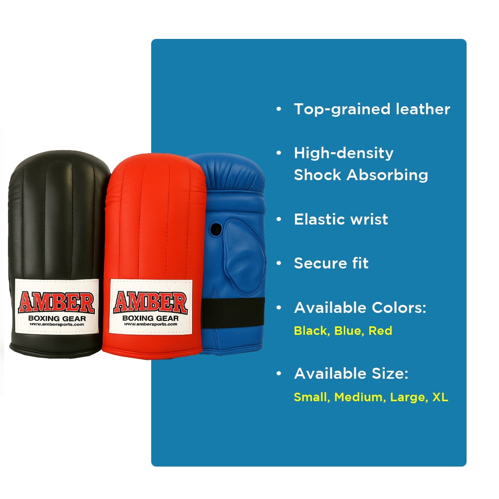 Amber Extreme Boxing Bag Gloves in Black Size: Small