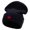 Navy, variant on Mini Broken Heart Embroidered Big Size Acrylic Long Beanies - Heather Marled XL-3XL