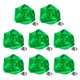 thumbnail image 1 of Paquete de 8 pines de solapa para trajes de hombre, broches de flores de 1.97" [Verde oscuro], 1 of 1