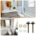 thumbnail image 2 of IBASETOY 2Pcs Universal Toilet Seat Bolts and Nuts Replacement Kit with Durable Rust Resistant Multi Color Materials, 2 of 6