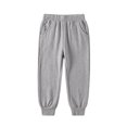thumbnail image 2 of Lmnyox Toddler Kid's Sweatpants Fashion Elastic Waist Cuffed Pants Plain Athletic Trousers with Pockets, 2 of 5