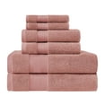 thumbnail image 2 of BNM Turkish Cotton Heavyweight 6 Piece Towel Set, Coral, 2 of 5