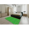 thumbnail image 5 of Ahgly Company Machine Washable Indoor Square Transitional Lime Green Area Rugs, 6' Square, 5 of 7