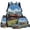 Vintage Steam Train, variant on Yspwyqan Ice Fire Basketball 4Pcs Kids Backpack Set with Lunch Box Pencil Case Water Bottle Bag, Lightweight Bookbag Fits 13 Inch Laptop for Elementary School