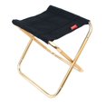 thumbnail image 1 of Taburete plegable de aleación de aluminio, silla plegable portátil Mazha, taburete plegable ligero para exteriores (negro, 1 of 5
