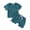 Green, variant on MXIEZI Summer T Shirt 2PCS Outfit for Infant Baby Boys 0-4 Years Cute Newborn Toddler Set Cotton Solid Colour Short Sleeve Shorts for Boys