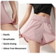 thumbnail image 5 of Pantalones cortos deportivos 2 en 1 para mujer Cintura ancha Pantalones cortos transpirables de seca Abanopi Shorts deportivos, 5 of 7