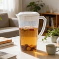 thumbnail image 6 of Djunllk 101 oz 3 Liter Pitcher with Lid & Handle Large Water Jug for Ice Tea Cold Water Juice Containers for Coffee Juice and Homemade Beverage, 6 of 8