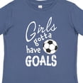 thumbnail image 4 of Inktastic Girls Gotta Have Goals Soccer Girls Toddler T-Shirt, 4 of 5