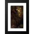 thumbnail image 2 of August Cappelen 10x14 Black Modern Framed Museum Art Print Titled - Landscape Study with a Ravine (1850), 2 of 5