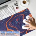 thumbnail image 4 of Blue Orange LinesLine Theme&nbsp;mouse Padswaterproofno Slip&nbsp;for Office Home Work GamingmousematRubber Base Mousepad with Stitched Edges 31.5x11.8inches, 4 of 7