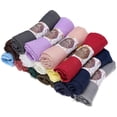 thumbnail image 2 of Women Scarf Solid Color Linen Extra Large Soft Shawl Wrap Head Scarf Hijab Scarf, 2 of 10