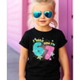 thumbnail image 2 of Ink-Printed Glitter I was 6 Now I'm 7 Birthday Shirt for Girls Trendy Six Seven Party T-Shirt Black Shirt Youth Medium, 2 of 6