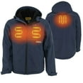 thumbnail image 6 of Men's Heated Soft Shell Jacket with Sherpa Lining Kitted - Extra Large Navy, 6 of 16