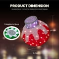 thumbnail image 5 of UBesGoo 4-Pack Holiday Ball Decor,LED Christmas Ornaments for Indoor Outdoor Display, 5 of 7