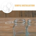 thumbnail image 3 of HOMEMAXS 2pcs Glass Canning Jar Mason Jar Wire Clamp Glass Jars Replacement Accessories Sealed Buckle Wire Locking Kitchen Storage Can Sealing Fastenings Silver, 3 of 8