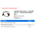 thumbnail image 2 of Camshaft Position Sensor - Compatible with 1997 - 2004 Mitsubishi Montero Sport 1998 1999 2000 2001 2002 2003, 2 of 2