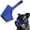 Blue4, variant on LQCrafK Dog Muzzle, Soft Anti-Biting Barking Chewing Muzzle, Breathable Waterproof Adjustable Muzzle for Small Medium Dogs
