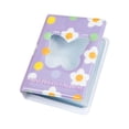 thumbnail image 3 of yuksok Business Card Holder 3 Inch Mini Photo Album Cartoon Card Folder 40 Pockets Card flower and butterfly, 3 of 7