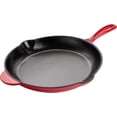 thumbnail image 1 of Poêle en Fonte MAGEFESA Ferro, Rétention et Distribution de Chaleur Optimales, pour Tous les Types de Plaques de Cuisson, Induction, Compatible Four, Économie d'Énergie, Nettoyage Facile, Longue Durabilité (Poêle Rouge, 12.2”), 1 of 5