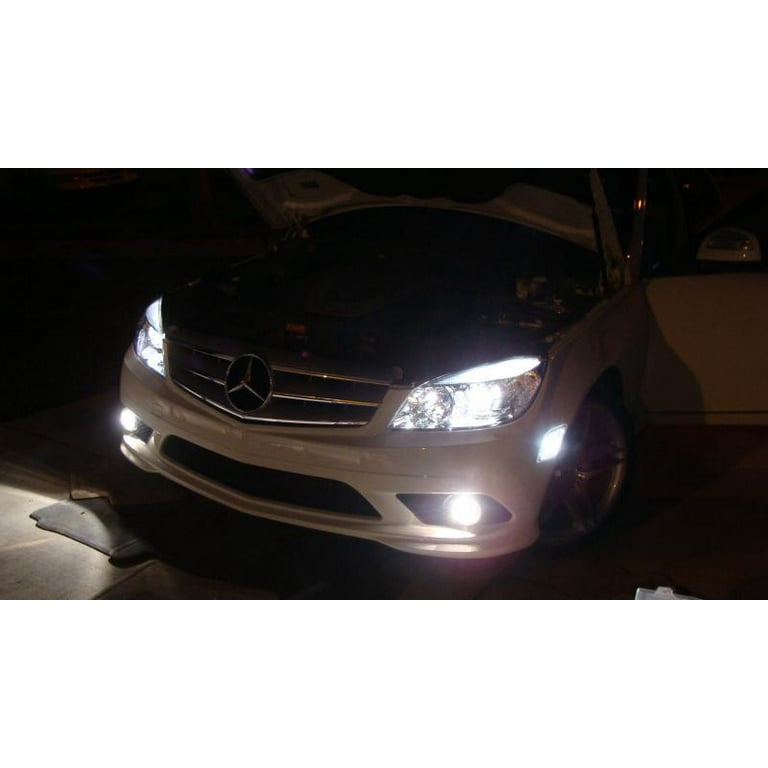 H7 LED Headlight Bulbs for Mercedes Benz SL S SLK E C CL Class Hi Low Beam  6000K