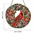 thumbnail image 3 of Light Up Christmas Diamond Art Beaded Wreath Kit Diy Christmas Pearl Diamond Painting With Led Lights Hanging Christmas Decorations For Home Front Door Wall Decor(9.84"), 3 of 4