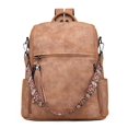 thumbnail image 1 of Mochila y monedero FADEON Leather para mujer, de viaje, color marrón, 1 of 9
