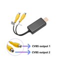 thumbnail image 4 of 2X Interfaz de Caja Adaptadora de Salida de Vídeo USB A CVBS Conexión Al Dispositivo de Visualización del Monitor para Radio Multimedia Android(A), 4 of 5