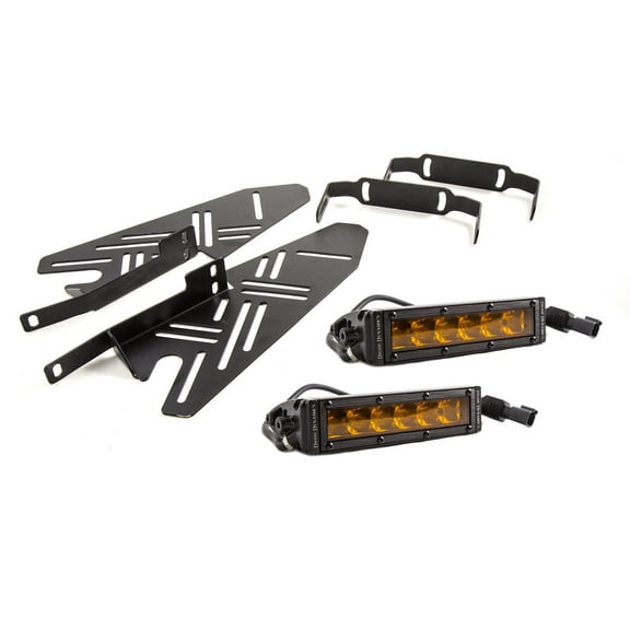 For 2017-19 Ford Raptor SS Fog Kit SS 6.0" Amber Driving Diode Dynamics