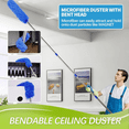 thumbnail image 4 of High Reach Duster Kit with14 ft Extension Pole High Ceiling Dusting and Window Cleaning Kit with Spliceable Pole - Cobweb Duster, Fan Blade, Window Washer & Squeegee and Feather Dusters, 4 of 6