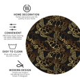 thumbnail image 4 of Pofeuu Sea Turtle With Ocean Print Leather Coasters Set of 6, Round Cups Mugs Mat Pad for Home Kitchen Heat Resistant Drink Coasters,Round Shape, 4 of 7