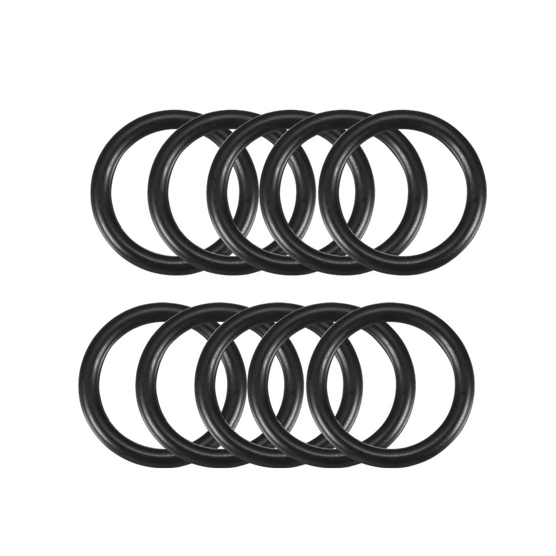10 x Mechanical Rubber O Ring Oil Seal Gaskets Black 20 x 2.5mm 