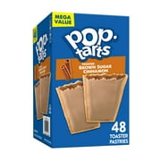 Pop-Tarts Frosted Brown Sugar Cinnamon Toaster Pastries, Breakfast Foods, Shelf-Stable, 81.2 oz (48 Count)