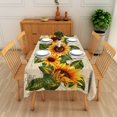 thumbnail image 2 of Yanluna Sunflower Rectangle Tablecloth  Vintage Farmhouse Waterproof Durable Tablecloth for Home Kitchen Dining Room Outdoor Picnic Mat, 2 of 6