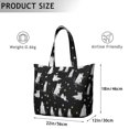 thumbnail image 4 of Sac de Voyage Design Floral Chat, Imprimé Chats et Fleurs Sac de Week-End, Sac de Transport Léger avec Sangle Réglable, 4 of 5