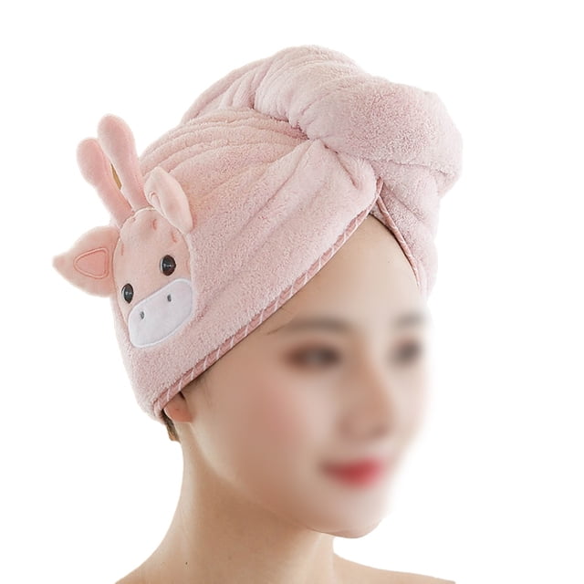 Las toallas para el cabello envuelven las toallas lindas del pelo de la torsión de los turbantes lindos del pelo de secado rápido súper absorbentes para las mujeres anti frizz