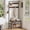 Rustic Brown, variant on CONCETTA 71" Hall Tree with Shoe Bench, Narrow Entryway Coat Rack with Shoe Storage, Removable Hooks, Hanging Rod, Gray