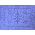 thumbnail image 1 of Ahgly Company Machine Washable Indoor Rectangle Oriental Blue Industrial Area Rugs, 5' x 7', 1 of 4