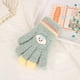 thumbnail image 1 of Guantes para niños, cálidos, de invierno, con forro polar, gruesos, de cinco dedos, multidedos, para niñas, de dedos completos, resistentes al frío, 1 of 6