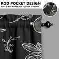 thumbnail image 3 of Vintage Kitchen Food Cooking Chef Tier Cafe Curtains for Bathroom Living RV Rod Pocket Window Drapes 36 Inch 2 Panels Set 28"x36" 2 Panels Window Treatment Tiers, 3 of 4
