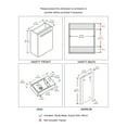 thumbnail image 5 of Blossom 18 Inch Dark Oak Bathroom Vanity and Sink with Mirror, 5 of 5