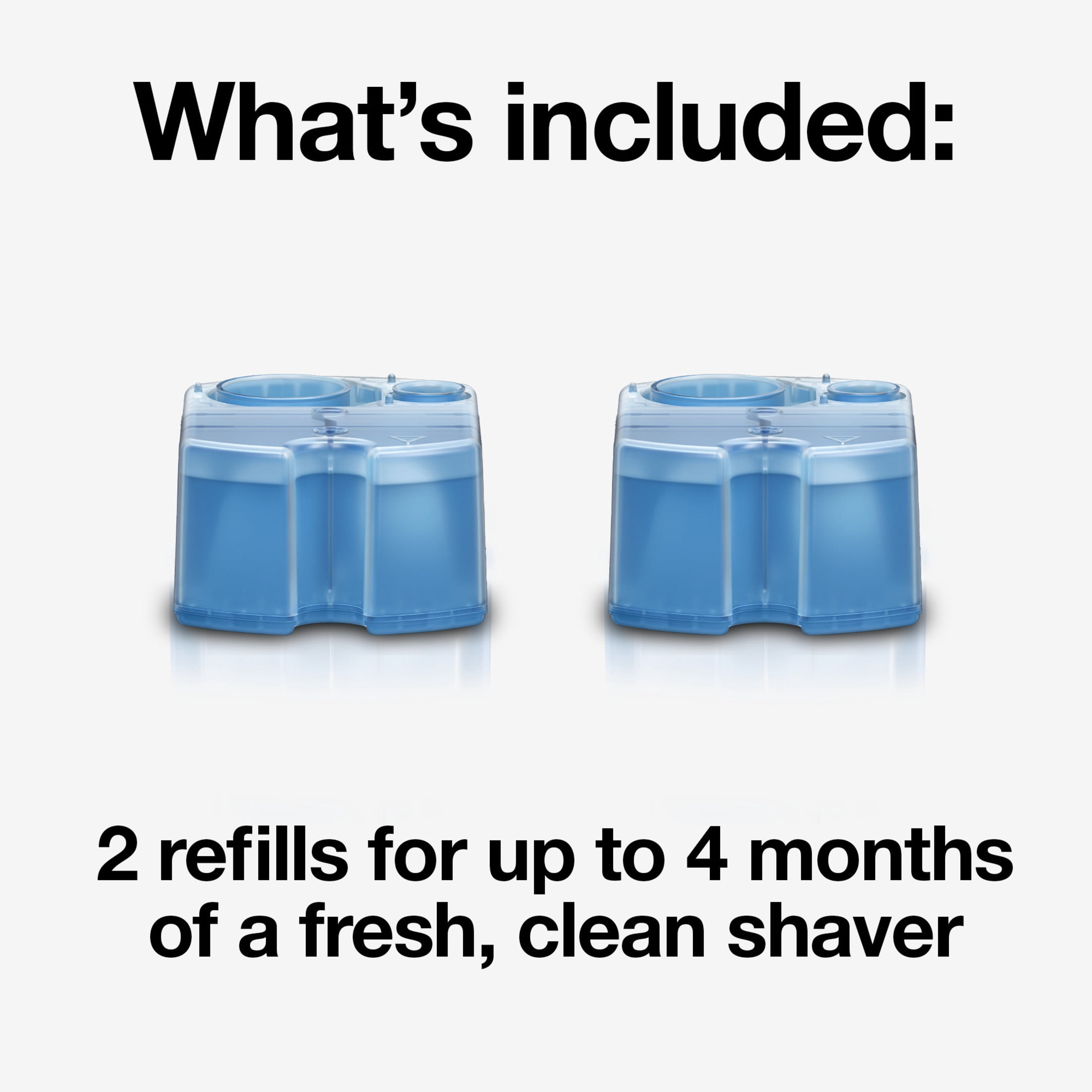 Braun Clean & Renew Refill Cartridges CCR, Lemon Fresh, 2 Pack