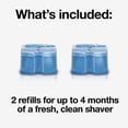 thumbnail image 3 of Braun Clean & Renew Refill Cartridges CCR, Lemon Fresh, 2 Pack, 3 of 10