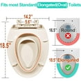 Elongated Toilet Seat with Builtin Potty Training Seat for Toddlers