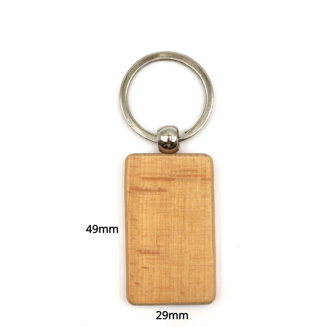 LLavero de madera Natural, cadena Circular con forma de corazón, regalo personalizado, grabado en blanco, bricolaje, venta al por mayor, fábrica a granel